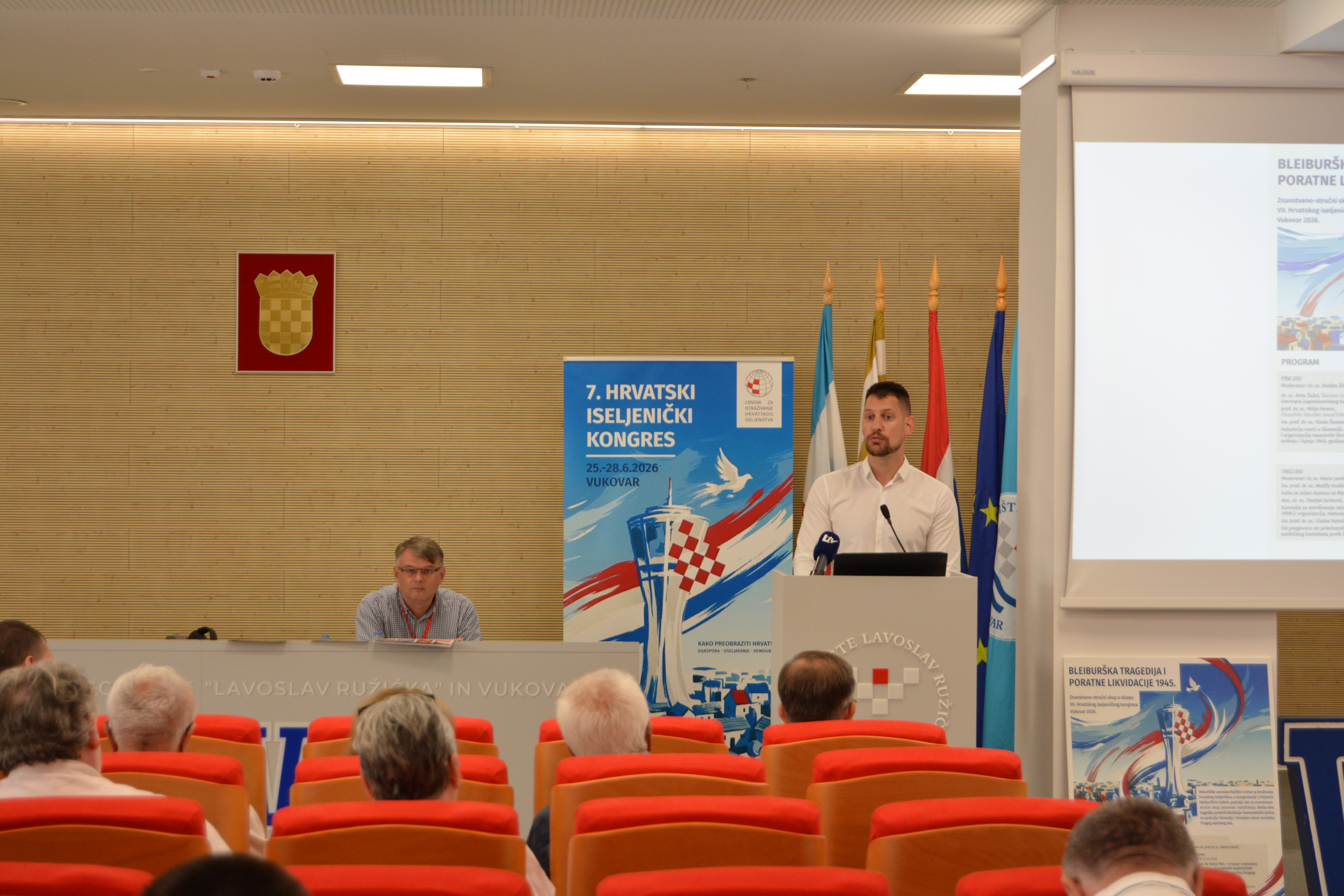 Wollfy Krašić at the 7th Croatian Emigrant Congress
