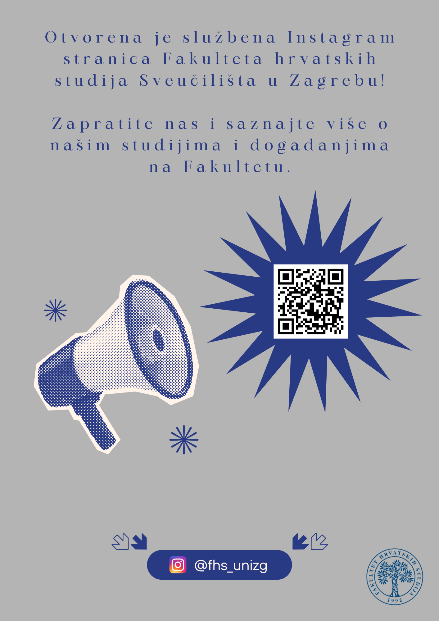 Fakultet hrvatskih studija na Instagramu